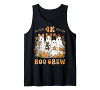 Équipe de professeurs 4K Boo Crew Preppy Halloween Floral Ghost PreK4 Débardeur