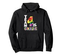 Équipe de quatrième année de l'école Cool Rainbow Teacher Student School Sweat à Capuche