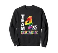 Équipe de quatrième année de l'école Cool Rainbow Teacher Student School Sweatshirt