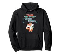 Équipe de quatrième année de l'école Cute Fox Teacher Student School Sweat à Capuche