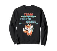 Équipe de quatrième année de l'école Cute Fox Teacher Student School Sweatshirt