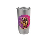 Équipe de randonnée paresseuse randonnée drôle animaux Gobelet isotherme en acier inoxydable double paroi