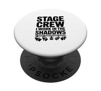 Equipe de scène Je Travaille dans l'ombre PopSockets PopGrip Adhésif