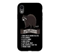 Équipe de scène machiniste comme Un Racoon Light Guy Coque pour iPhone XR