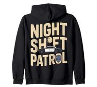 Équipe de Service de Police de Patrouille de Nuit Sweat à Capuche