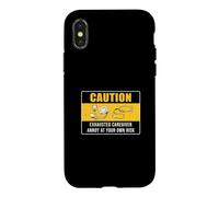 Équipe de soignants épuisée Annoy At Your Own Risk Caregiving Crew Coque pour iPhone X/XS