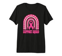 Équipe de Soutien au Cancer du Sein Rainbow Breast Cancer Awareness T-Shirt Haut de Gamme