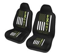 Équipe De Soutien Aux Guerrières du Cancer du Sein Sensibilisation Au Lymphome Non Hodgkinien Housses De Siège Lot De 2 Lavable Couverture De Sièges De Voitures Confort Protecteurs De Sièges