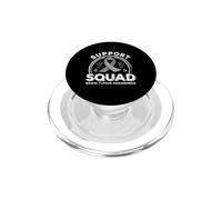 Équipe de Soutien de Sensibilisation aux tumeurs cérébrales du Ruban Gris PopSockets PopGrip pour MagSafe