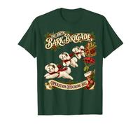 Équipe de traîneaux nostalgiques de Noël à Chiens Bichon Frise T-Shirt