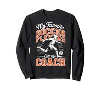 Équipe de Voyage pour garçons entraîneur de Football Mon Joueur de Football préféré Sweatshirt