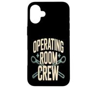 Équipe d'infirmière chirurgicale d'anesthésie d'équipage de Salle d'opération Coque pour iPhone 16 Plus