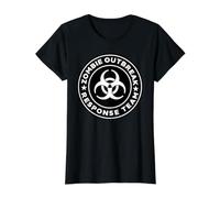 Équipe d'intervention Contre Les épidémies de z T-Shirt Graphique avec Valeur, Femme, Noir, S