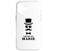 Équipe du Marié - Style Gentleman EVG Mariage Coque pour iPhone 16 Plus
