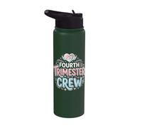 Équipe du quatrième trimestre d'infirmière pour mères et bébés en période post-partum Stainless Steel Insulated Water Bottle