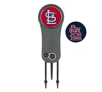 Équipe Effort MLB Switchblade Outil de réparation et 2 Marqueurs de Balle, St Louis Cardinals Switchblade Repair Tool, Multicolore
