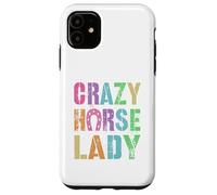 Équipe équestre Vintage Crazy Horse Lady Pony Gallop Vibes Coque pour iPhone 11