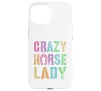 Équipe équestre Vintage Crazy Horse Lady Pony Gallop Vibes Coque pour iPhone 15