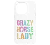 Équipe équestre Vintage Crazy Horse Lady Pony Gallop Vibes Coque pour iPhone 15 Pro