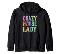 Équipe équestre Vintage Crazy Horse Lady Pony Gallop Vibes Sweat à Capuche