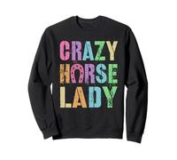 Équipe équestre Vintage Crazy Horse Lady Pony Gallop Vibes Sweatshirt