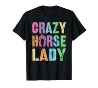 Équipe équestre Vintage Crazy Horse Lady Pony Gallop Vibes T-Shirt