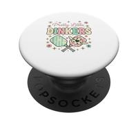 Équipe féminine Pretty Little Dinkers Groovy Pickleball Graphic PopSockets PopGrip Adhésif