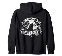 Équipe Groomsmen Groom's Wolf Pack Party Crew Classic Assorti Sweat à Capuche