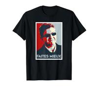 Equipe Jean-Luc Melchon JLM Funny T-Shirt, Homme, Noir, L