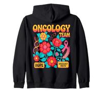 Équipe Oncologie Boho Floral, Espoir et Courage Sweat à Capuche