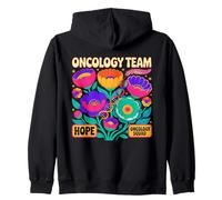Équipe Oncologie Boho Floral, Espoir et Courage Sweat à Capuche