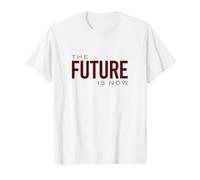 Équipe robotique l'avenir est Maintenant T-Shirt Graphique avec Valeur, Homme, Blanc, M