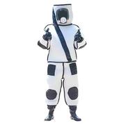 Équipement Apicole Combinaison anti-abeilles épaisse avec ventilateur, combinaison d'apiculteur professionnelle, vêtements d'apiculture siamois, fournitures de collecte miel(2 fan-convex mask,Small)