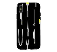 équipement Barbecue été Barbecue Chef Noir Barbecue Coque pour iPhone X/XS