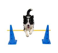 Équipement d'agilité pour chien | Hauteur réglable et robuste | Cônes d'exercice pour exercices de compétition, jeux de petite, moyenne et grande taille chiot intérieur extérieur