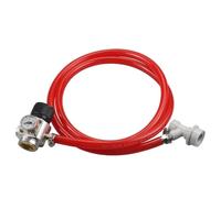 Équipement de Brassage Maison, Accessoire de Production de bière, Mini-détendeur de gaz CO2 TR21.4, avec Assemblage de Conduite de gaz Rouge et déconnexion de gaz à Verrouillage à Bille pour distrib
