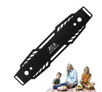 Équipement De Camping Indispensable - Étagère De Bureau | Beau Support De Rangement Pour Pique-nique | Multifonctionnel En Fer Noir Pulvérisé Mat, Support De Lanterne, Plateau D'assiettes