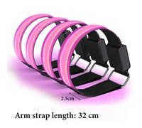 Équipement de course réfléchissant pour une visibilité accrue, brassard LED avec batterie rechargeable et 3 modes d'éclairage, léger et
