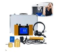 Équipement de détection de fuite d'eau - Détecteur de fuite à ultrasons avec fréquence réglable 200 Hz - 3000 Hz, écran LCD, casque, kit complet pour intérieur et extérieur