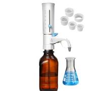 Équipement de distribution de liquide, distributeur de bouchon de bouteille avec adaptateurs, échelle précise, double valve de retour pour bouteilles de réactif