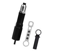 Équipement de fixation de rivets pour perceuse électrique, 4 têtes remplaçables, 148 mm de largeur, pièces en acier trempé pour zones de travail Adaptateur de rivet global