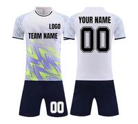 Équipement de Foot Personnalisé, Maillot et Short sur Mesure pour Enfants et Adultes avec Nom et Numéro en Cadeau d'Équipe