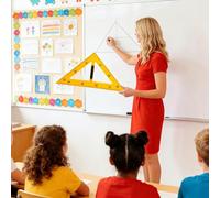 Équipement De Géométrie Mathématique - Rapporteur Pour La Mesure D'angle, Rapporteur Pour Tableau Noir Et Tableau Blanc, Grande Règle Pour Les Enseignants, Pour