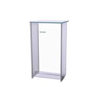 Équipement de laboratoire Cuve de développement TLC - Cuve verticale double en verre for laboratoire - Chambre de coloration en verre for solvants - Dimensions (L*H) : 100 * 200 mm