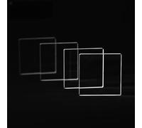 Équipement de laboratoire JGS1 Ultraviolet Optical Square Quartz Plate High Precision Heat Resistant Ultra Clear UV Pass Custom Dimensions Scientific 2pcs(L20 W3 T0.8mm)