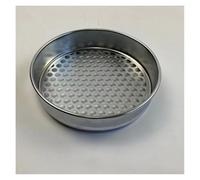 équipement de laboratoire Tamis à sol en acier inoxydable de 20 cm de diamètre, à trous ronds, à double cadre perforé chromé, for essais en laboratoire(7mm)