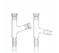 équipement de Laboratoire Tête de Distillation, Adaptateur de Laboratoire for verrerie à 75 degrés, connectez Le Calibre du Flacon et du Tube de Distillation (Size : J-021403)