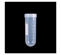 équipement de Laboratoire Tubes à centrifuger en Plastique avec échelle Transparente, Tube à essai de 100 ML avec Couvercle à vis, Tube d'échantillon EP de Graduation, diamètre 38 mm, Lot de 5 (Size