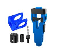 Équipement de montage de porte - Kit de perçage de trou de porte, coupe-trou de serrure avec outils de guidage de position, ensemble gabarit d'entrée | Équipement de rechange pour réparation