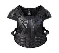 Équipement de moto tout-terrain avec coque rigide, protection de poitrine professionnelle, protection anti-chute de 45,7 cm avec rembourrage, protection robuste, style robuste pour l'équitation